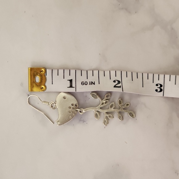 Silver Love Bird earrings - Picture 4 of 4